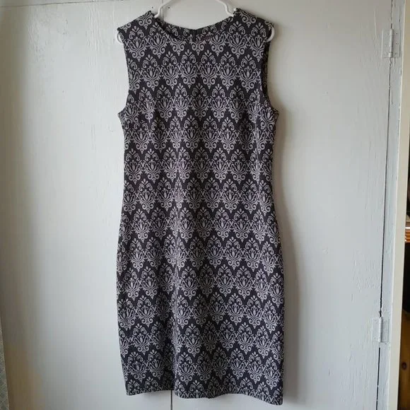 yellow knit dress with flowers Women's Perfectly Framed Yellow Jersey Knit Contrast Trim Sleeveless Maxi Dress | Size: L